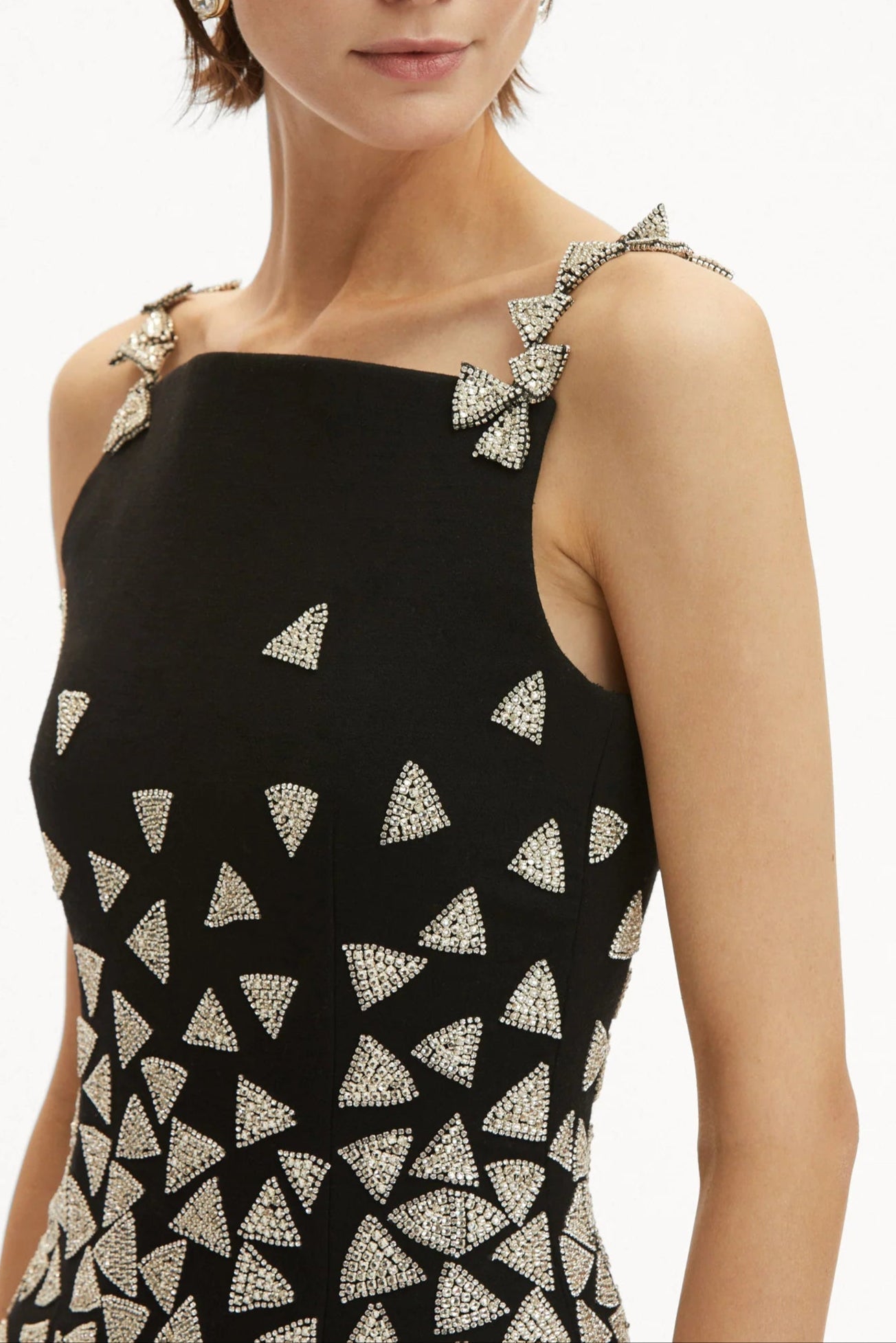 Crystal Triangle Maxi Bandage Dress Avalabel