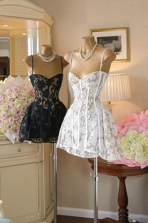 Alessia Lace Mini Dress Avalabel