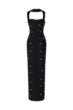 Nesya Sleeveless Pearl Bandage Maxi Dress Avalabel