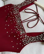 elise embellished mini dress Avalabel