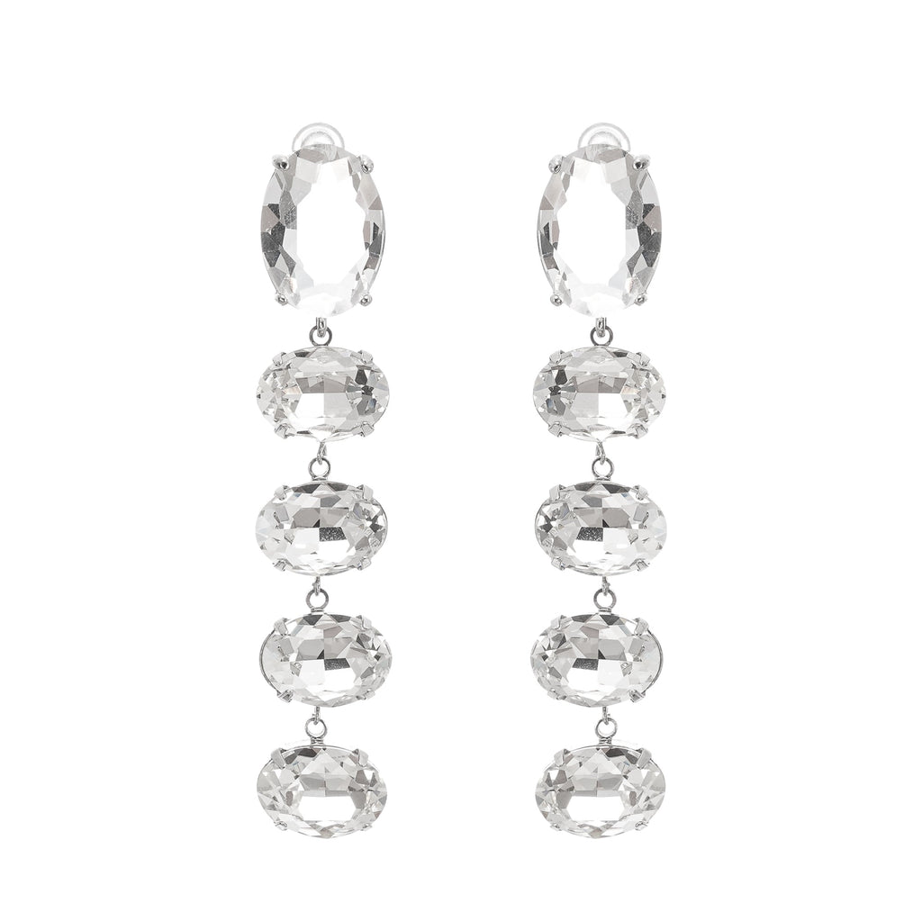 Felicia Crystal-Embellished Dangle Earrings Avalabel