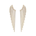 Georgie Crystal-Embellished Tassel Earrings Avalabel