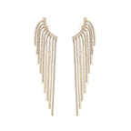 Georgie Crystal-Embellished Tassel Earrings Avalabel