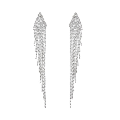 Amaris Silver Tassel Earrings Avalabel