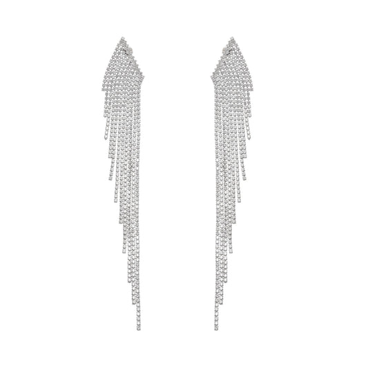 Amaris Silver Tassel Earrings