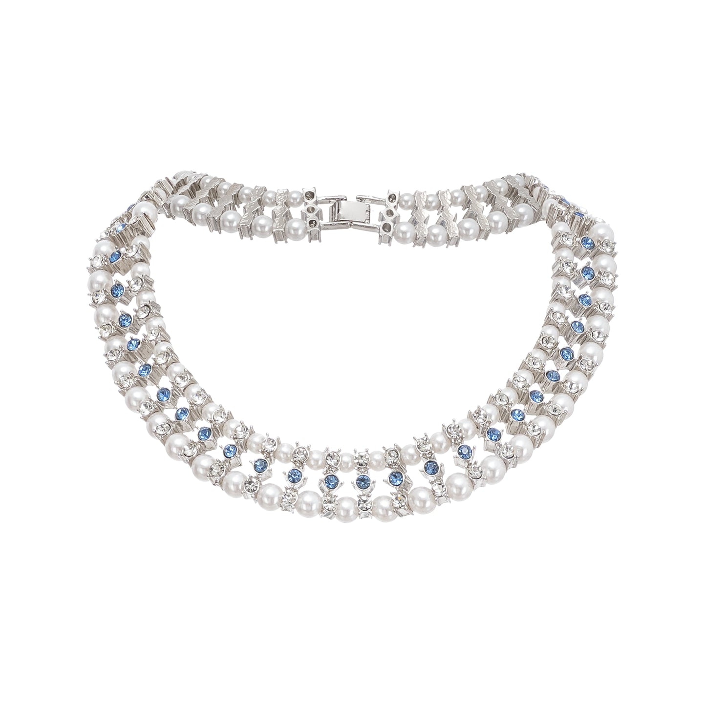 Alana Crystal-Embellished Faux-Pearl Necklace Avalabel