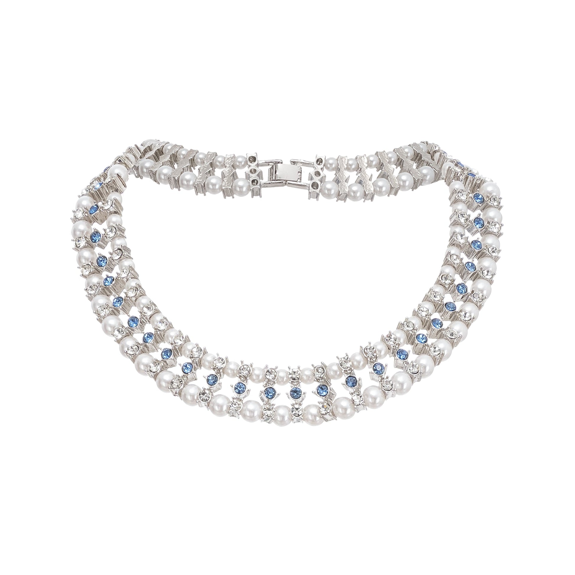 Alana Crystal-Embellished Faux-Pearl Necklace Avalabel