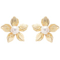 Jeanne Floral Faux-Pearl Stud Earrings Avalabel