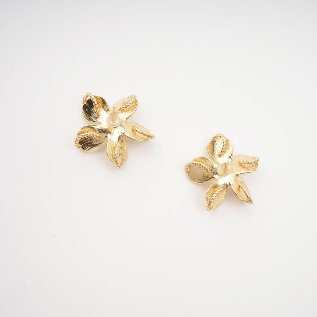 Jeanne Floral Faux-Pearl Stud Earrings Avalabel