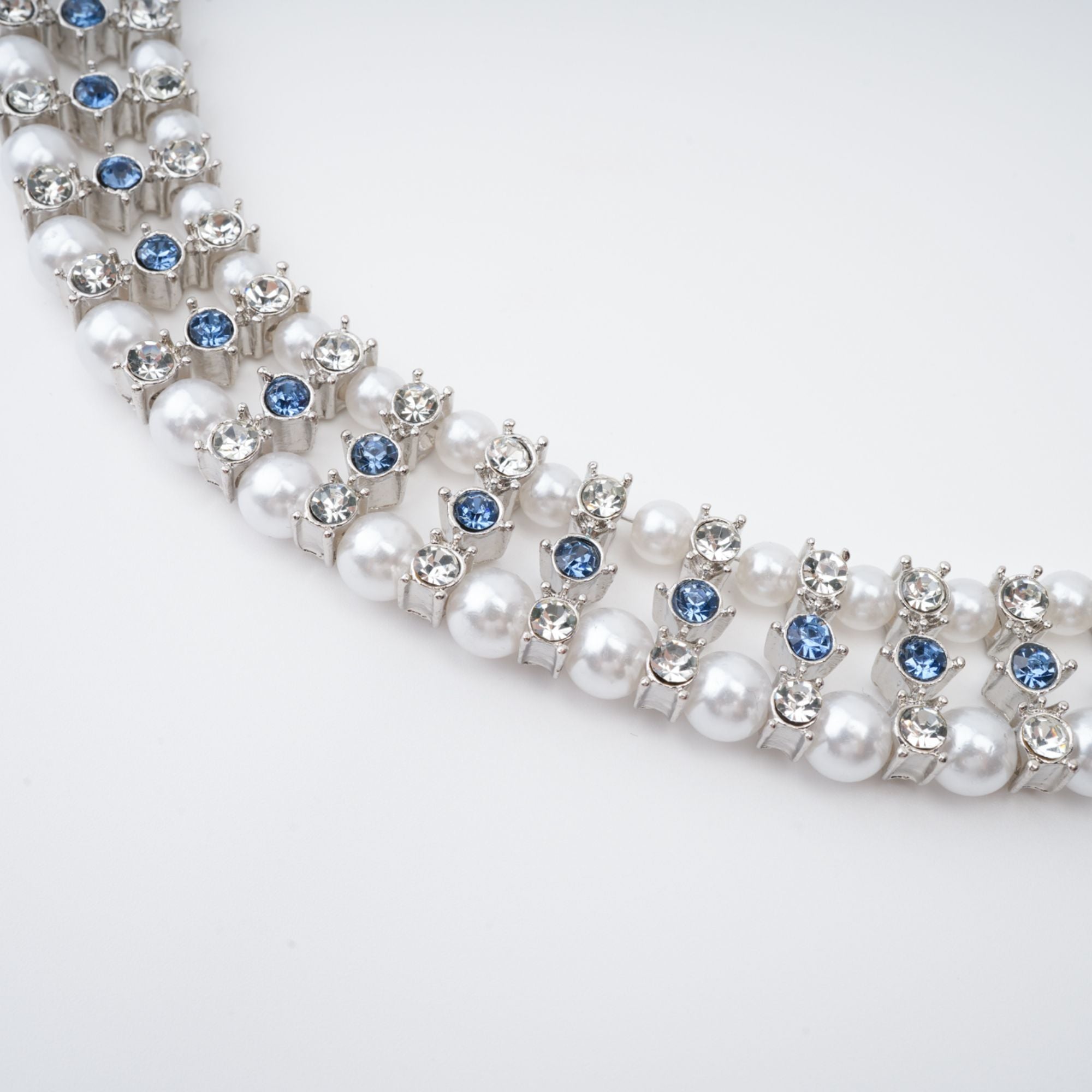 Alana Crystal-Embellished Faux-Pearl Necklace Avalabel
