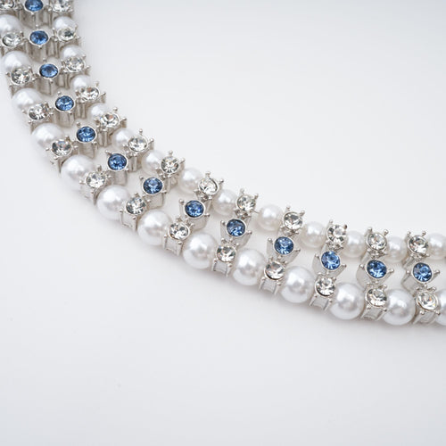 Alana Crystal-Embellished Faux-Pearl Necklace Avalabel
