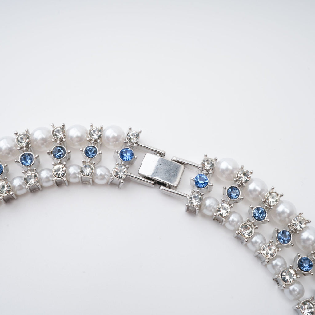 Alana Crystal-Embellished Faux-Pearl Necklace Avalabel