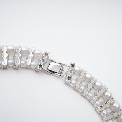 Alana Crystal-Embellished Faux-Pearl Necklace Avalabel
