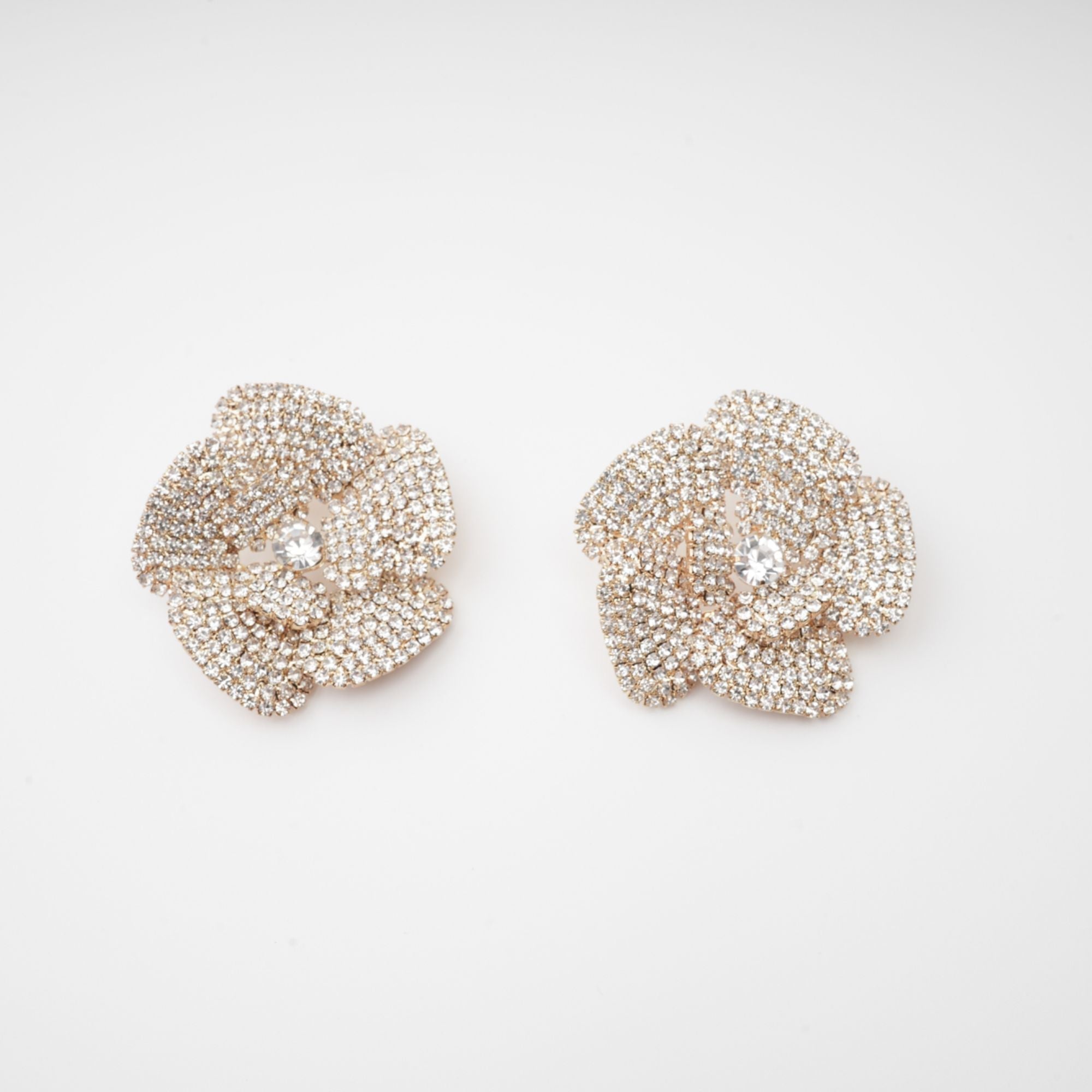Saira Crystal-Embellished Floral Earrings Avalabel