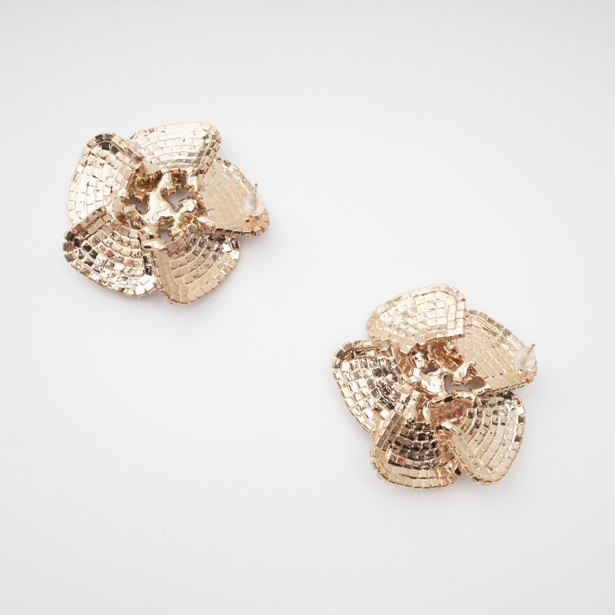 Saira Crystal-Embellished Floral Earrings Avalabel