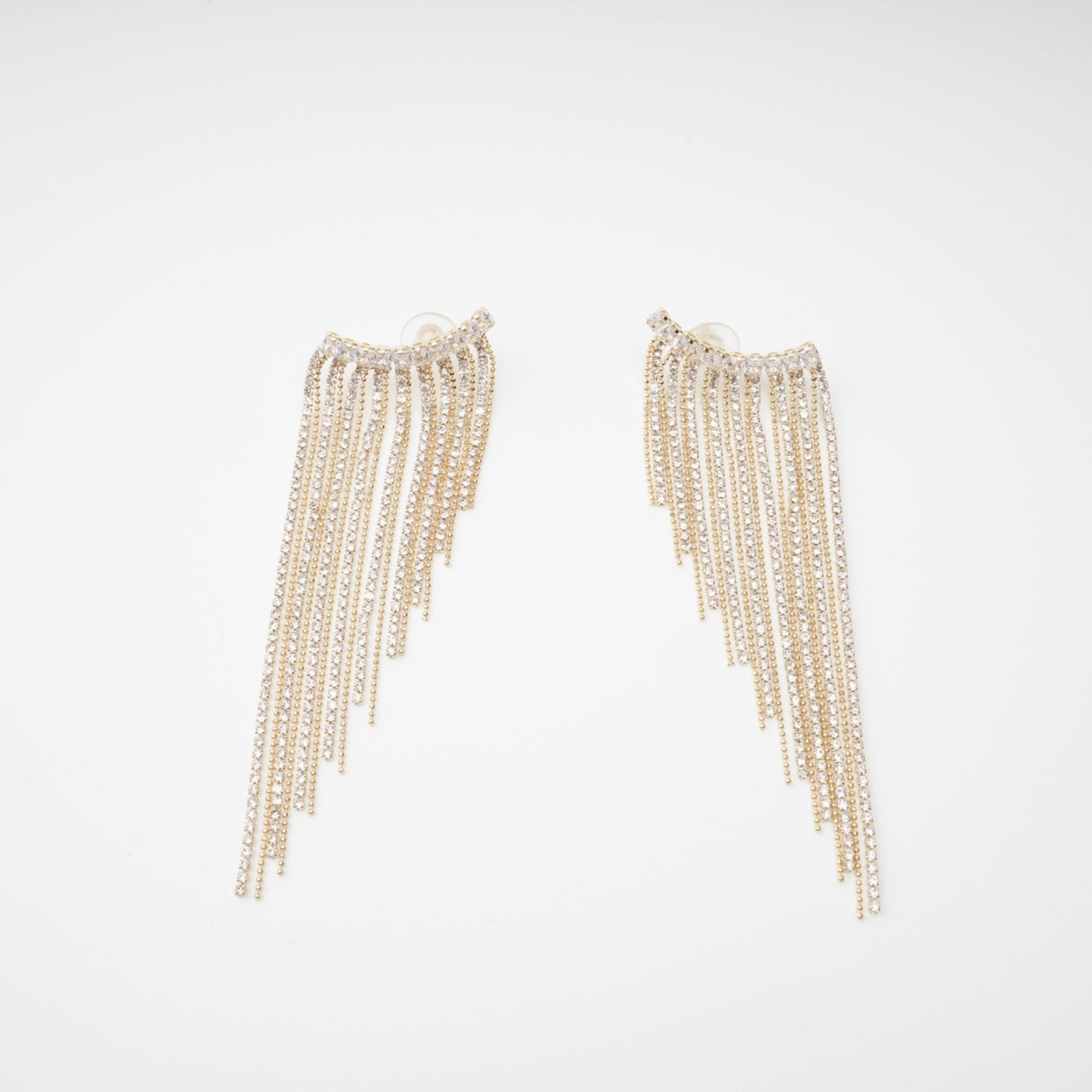 Georgie Crystal-Embellished Tassel Earrings Avalabel