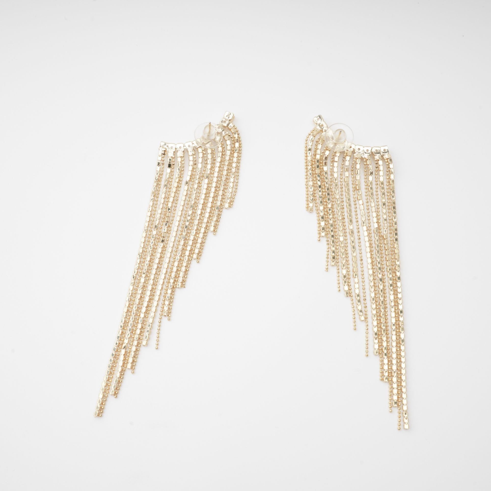Georgie Crystal-Embellished Tassel Earrings Avalabel