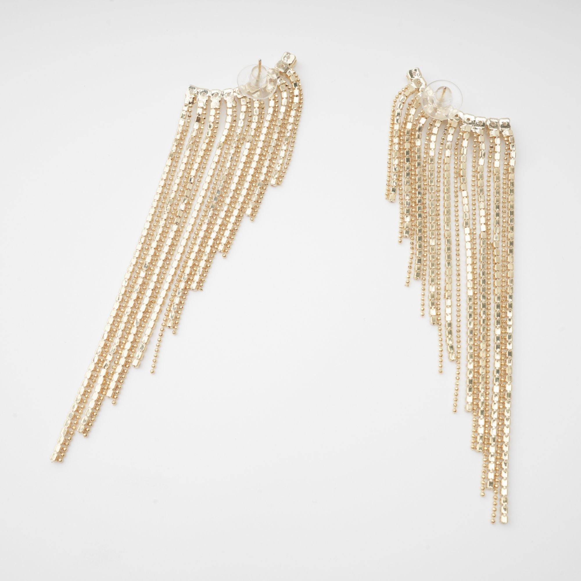 Georgie Crystal-Embellished Tassel Earrings Avalabel