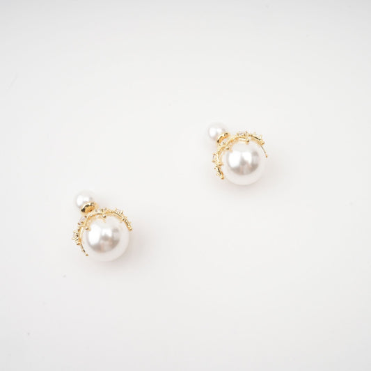 Salome Faux-Pearl Stud Earrings