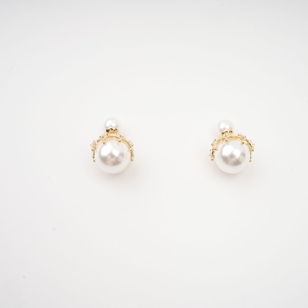 Salome Faux-Pearl Stud Earrings Avalabel