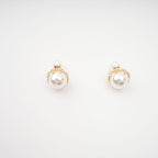 Salome Faux-Pearl Stud Earrings Avalabel