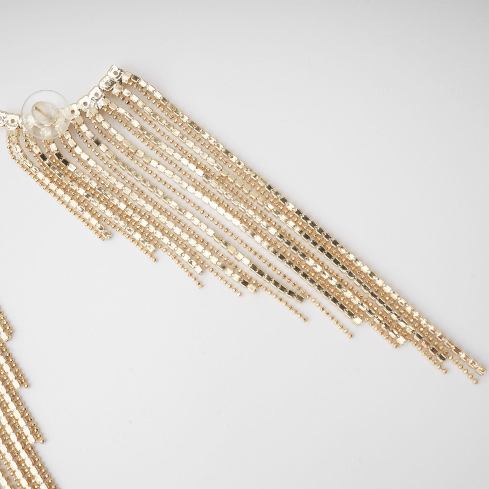 Georgie Crystal-Embellished Tassel Earrings Avalabel