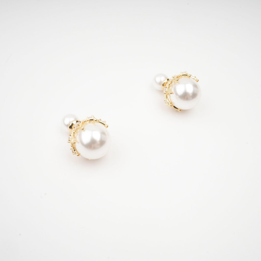 Salome Faux-Pearl Stud Earrings Avalabel