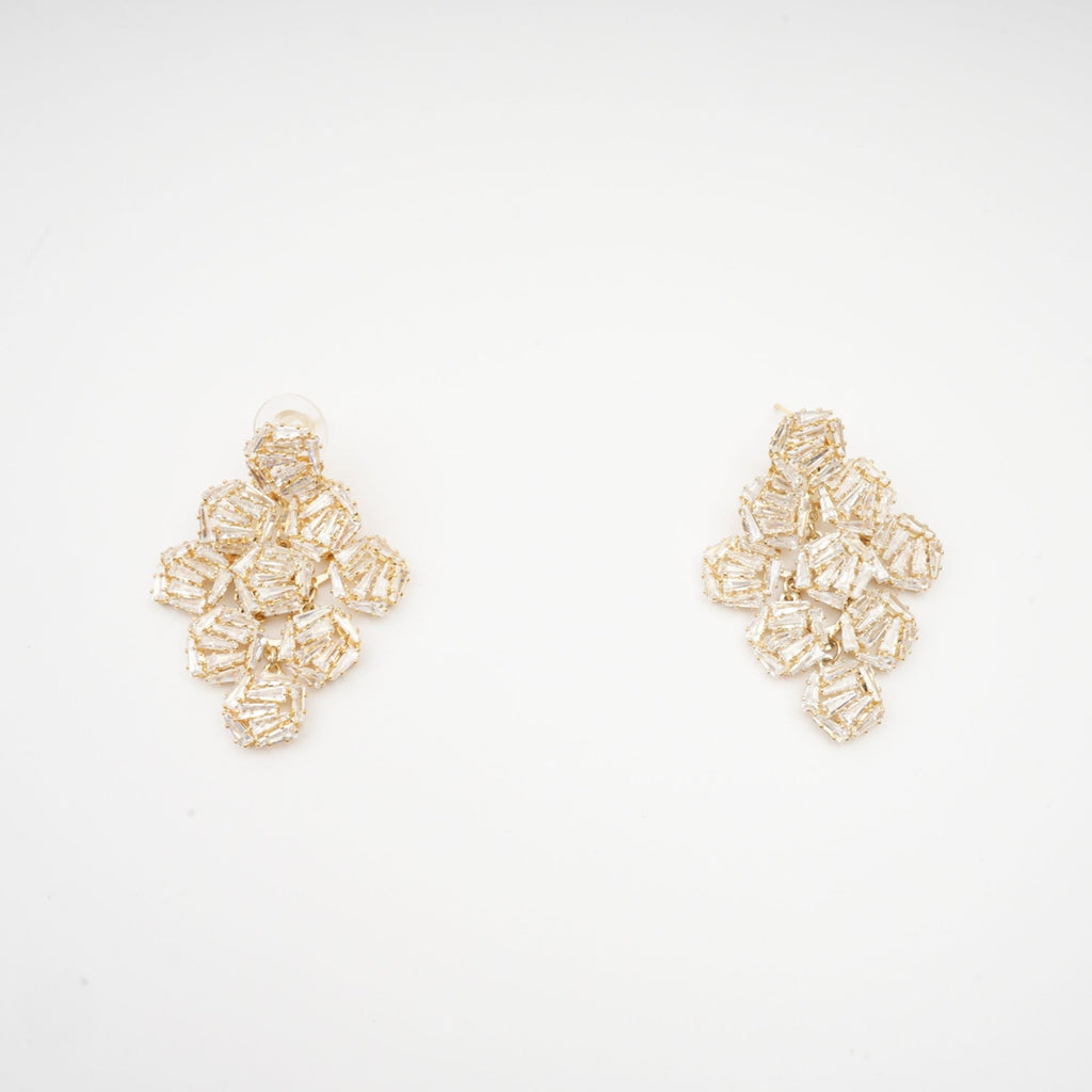 Ariane Geometric Crystal Earrings Avalabel