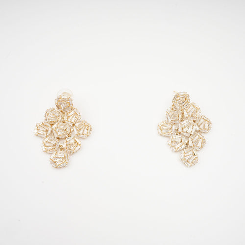 Ariane Geometric Crystal Earrings Avalabel