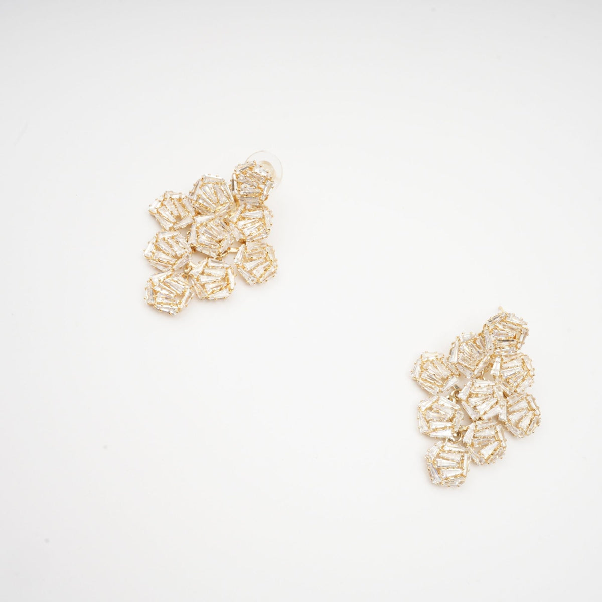 Ariane Geometric Crystal Earrings Avalabel