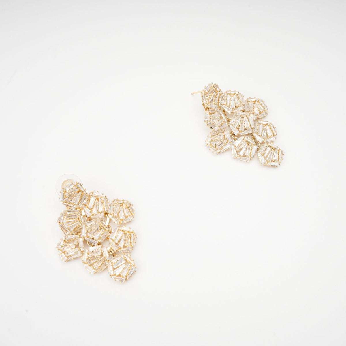 Ariane Geometric Crystal Earrings Avalabel