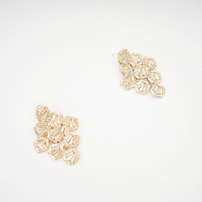 Ariane Geometric Crystal Earrings