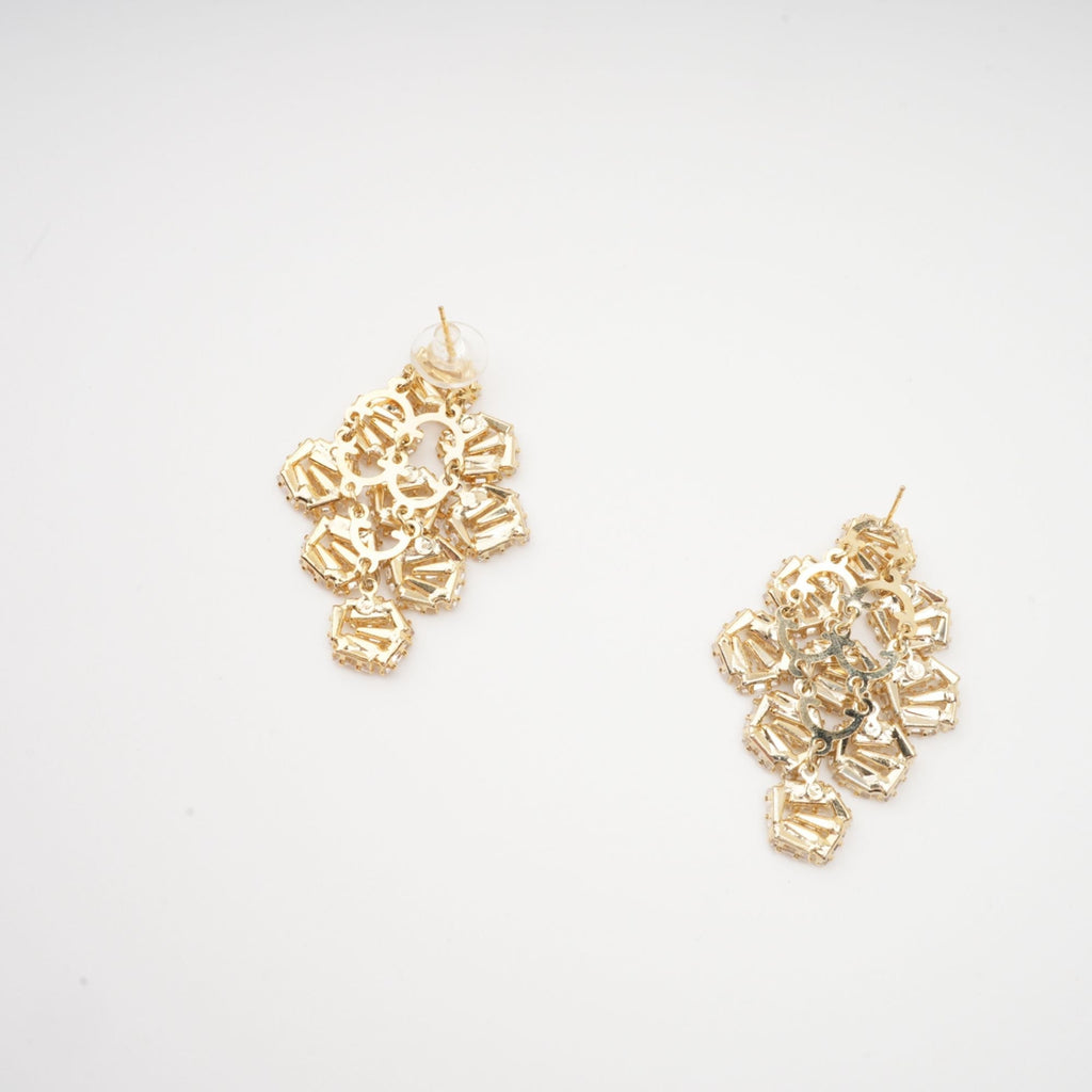 Ariane Geometric Crystal Earrings Avalabel