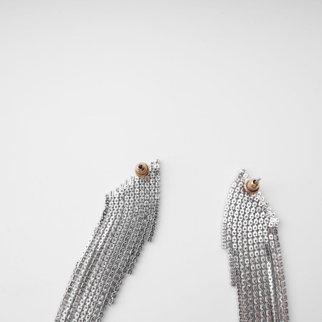 Amaris Silver Tassel Earrings Avalabel
