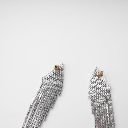 Amaris Silver Tassel Earrings