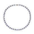 Sandrine Blue Crystal-Embellished Necklace Avalabel