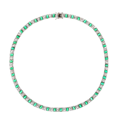 Florence Green Crystal-Embellished Necklace Avalabel