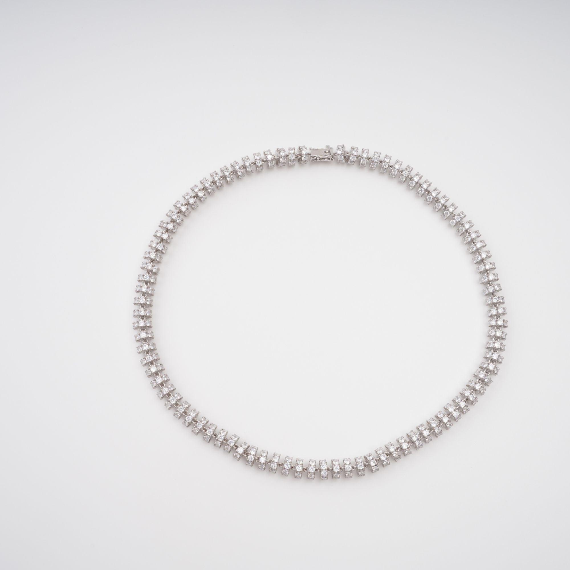 Sandrine Silver-Tone Crystal-Embellished Necklace Avalabel