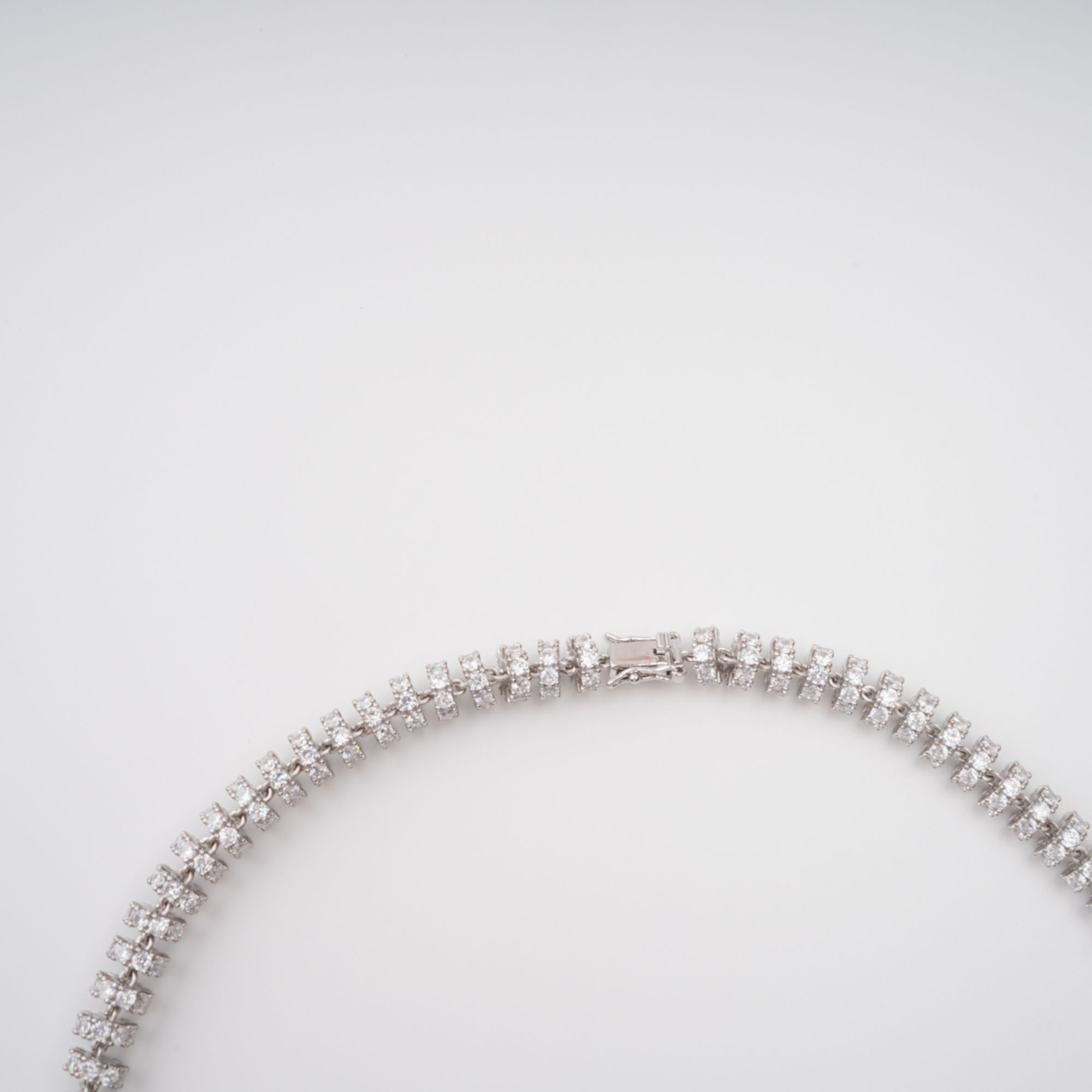 Sandrine Silver-Tone Crystal-Embellished Necklace Avalabel