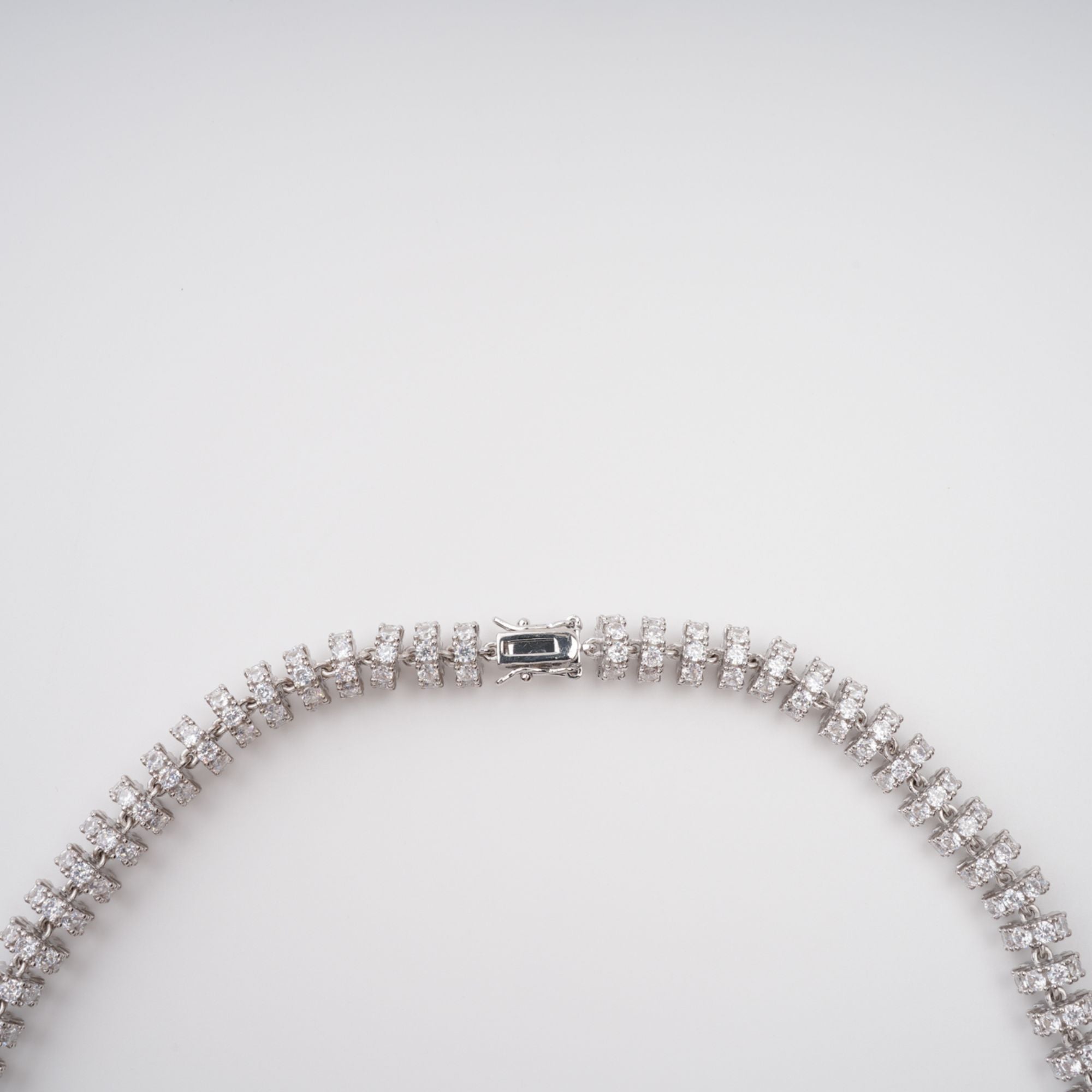 Sandrine Silver-Tone Crystal-Embellished Necklace Avalabel