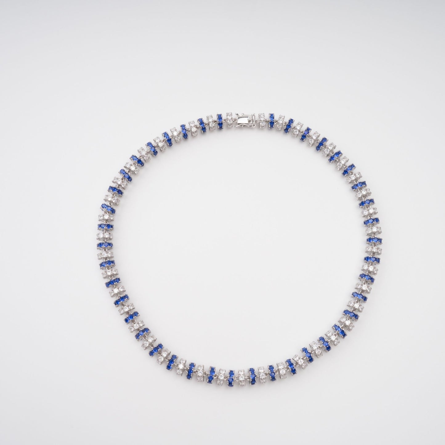 Sandrine Blue Crystal-Embellished Necklace Avalabel