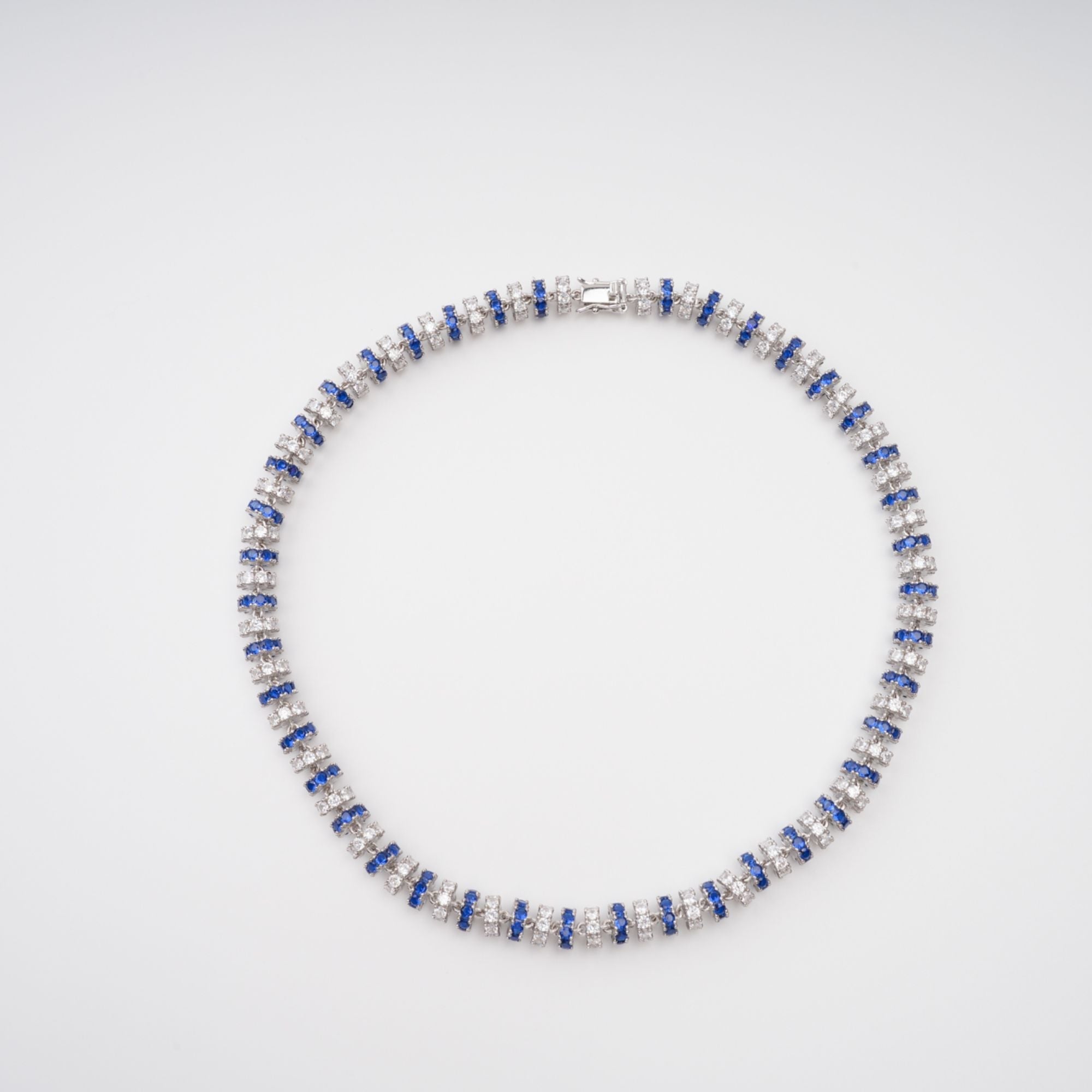Sandrine Blue Crystal-Embellished Necklace Avalabel