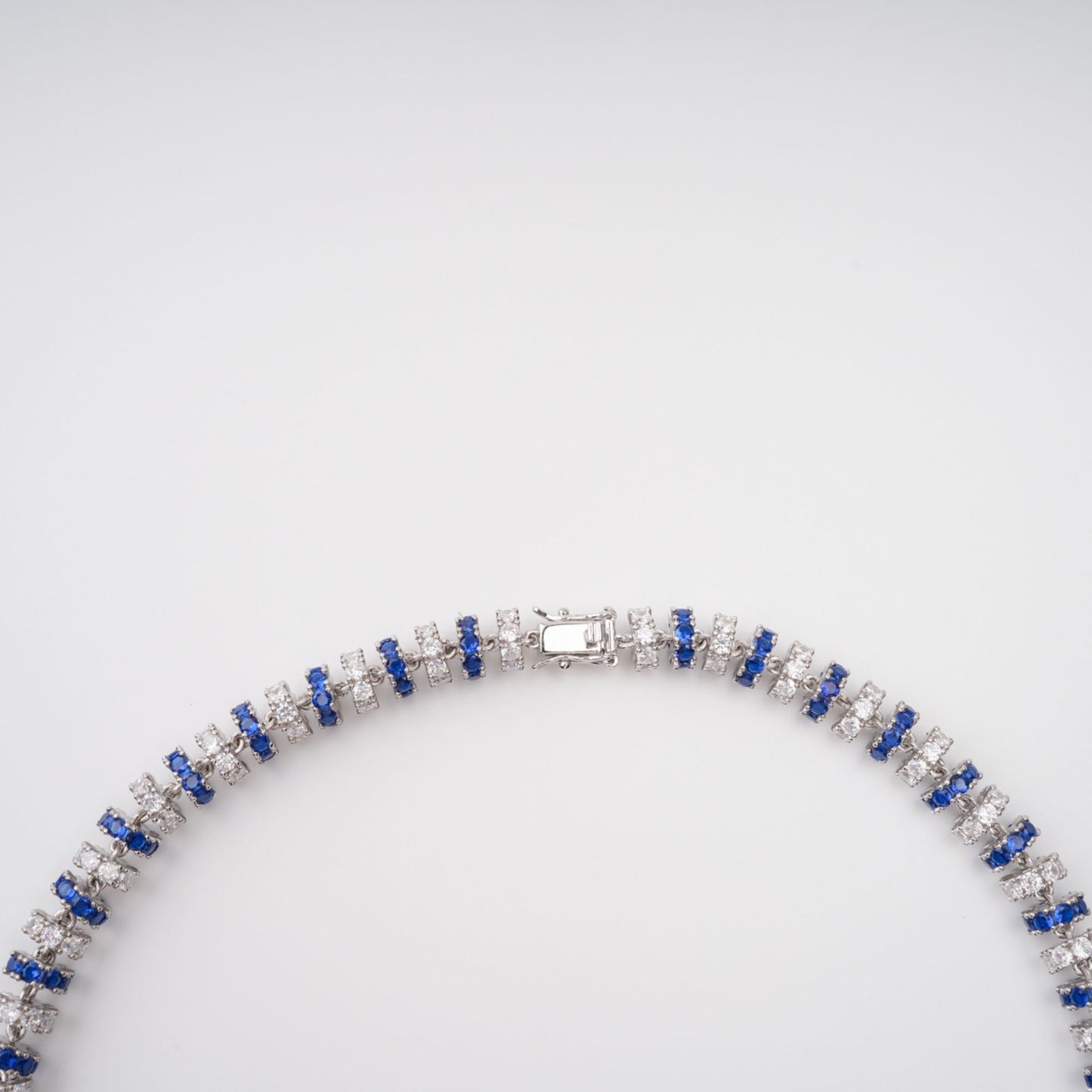 Sandrine Blue Crystal-Embellished Necklace Avalabel