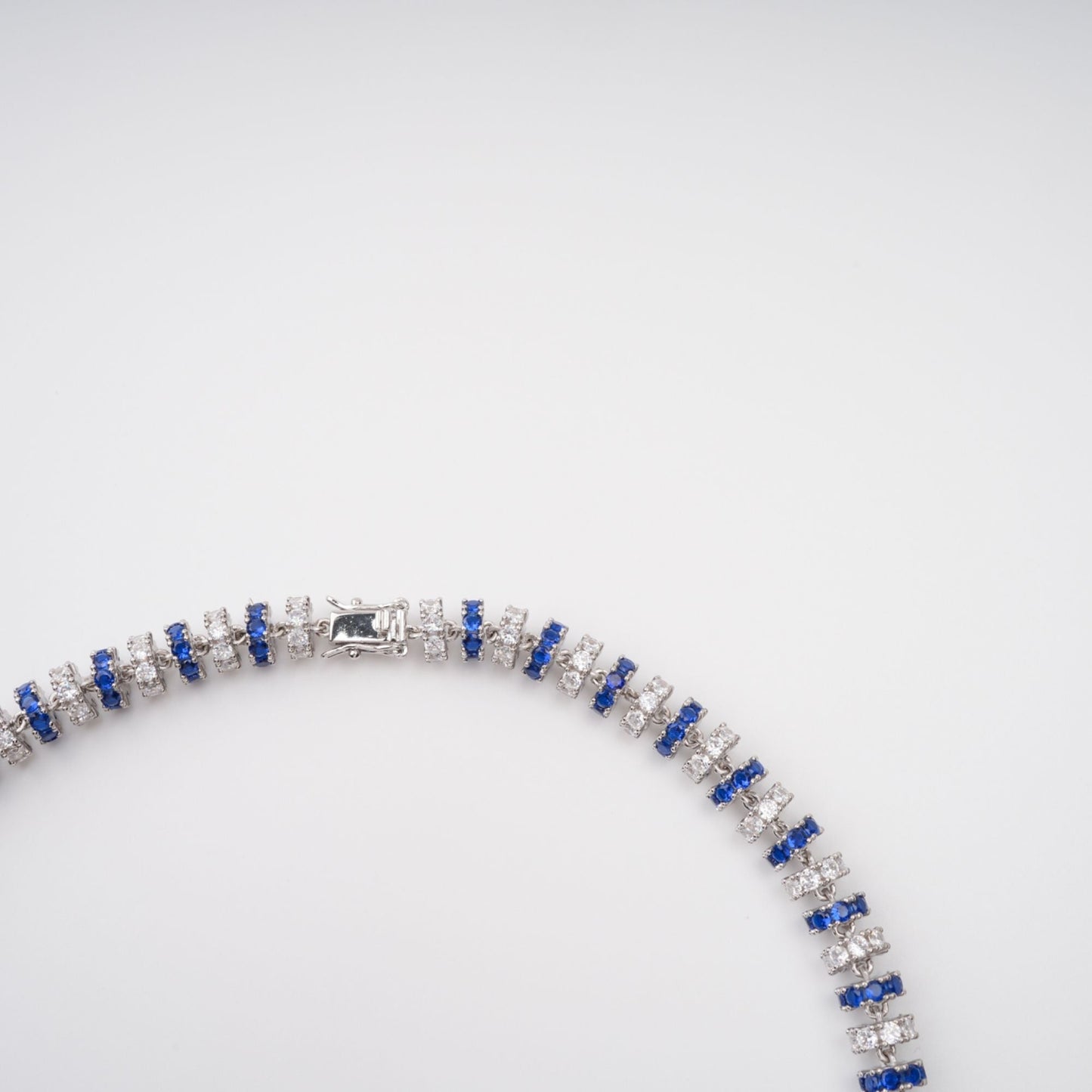 Sandrine Blue Crystal-Embellished Necklace Avalabel