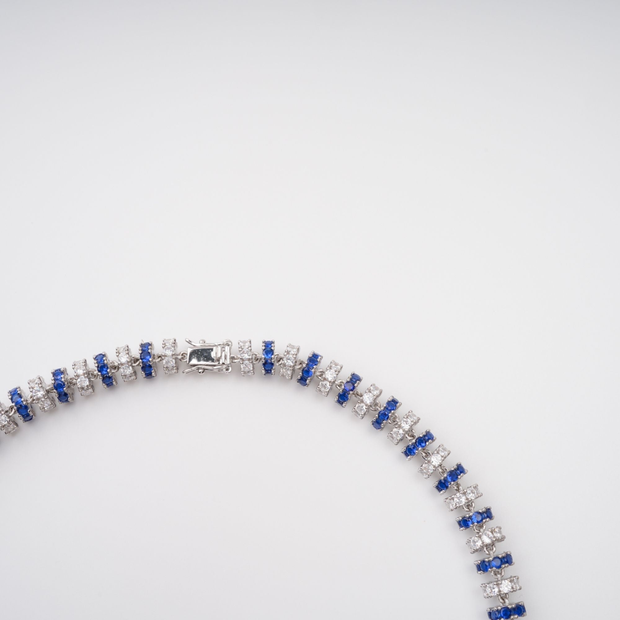 Sandrine Blue Crystal-Embellished Necklace Avalabel