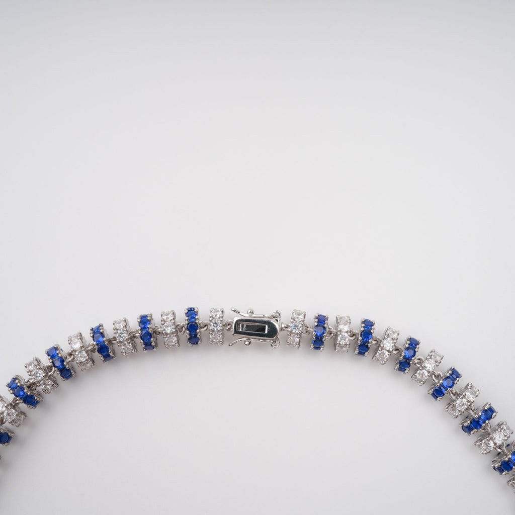 Sandrine Blue Crystal-Embellished Necklace Avalabel
