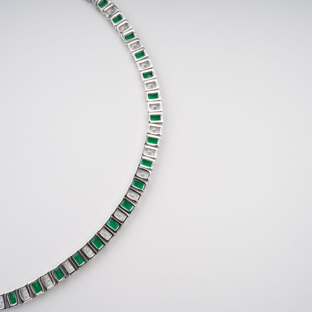 Florence Green Crystal-Embellished Necklace Avalabel