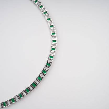 Florence Green Crystal-Embellished Necklace Avalabel