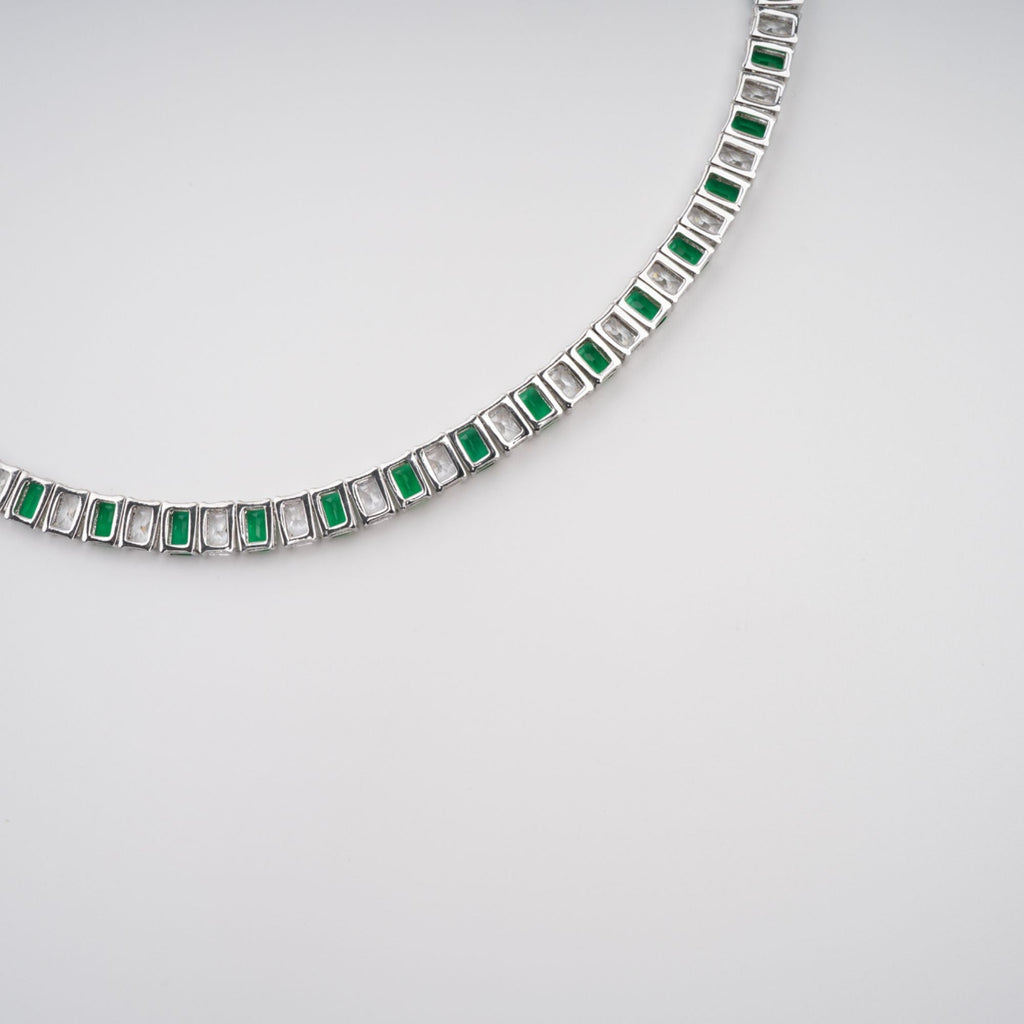Florence Green Crystal-Embellished Necklace Avalabel