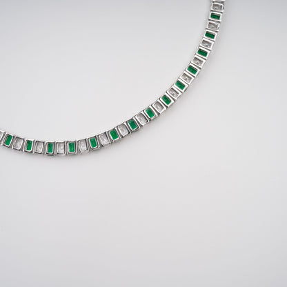Florence Green Crystal-Embellished Necklace Avalabel